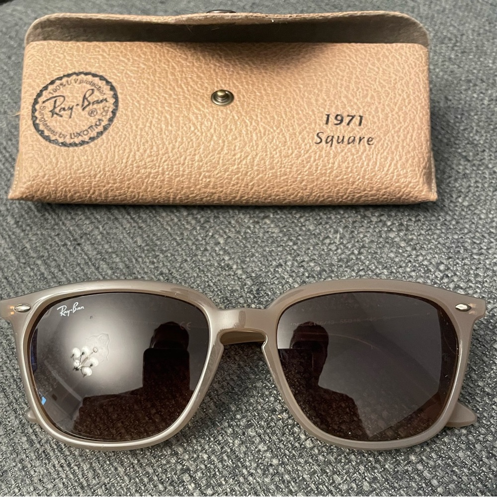 Rayban , tan color